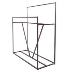 Linea 60 Inches L x 24 Inches W Double Bar Apparel Rack with V-Brace -Statuary Bronze
